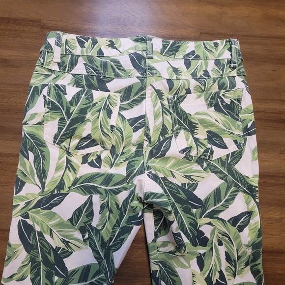 J.McLaughlin Palm Print Lexi Slim Jeans | Green White | Sz 2 NWOT - Picture 5 of 10